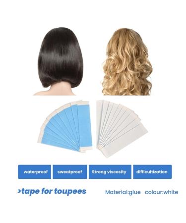 Zhwkelvs 108pc/Lot Fixed Wig Tape Double Sided Adhesive Extension Hair Tape Strips Waterproof for Toupee/Lace Wigs Film Adhesive Easy Install - Buy Online on GoSupps.com