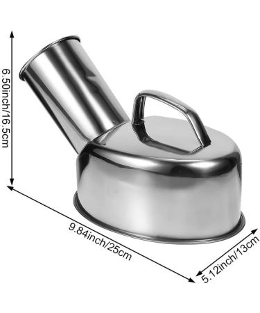 Urinals for Men Spill Proof Male Urinal Urine Bottle Stainless Steel Men Urinal Potty Portable Male Urinal Cups for Incontinence Patient Elderly Travel Driving Camping Urinals - Buy Online on GoSupps.com