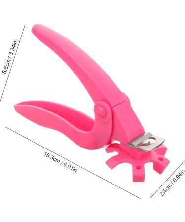 Healeved Fake Nails Scissors Trimmer Nail Clippers Nail Tips Nail Art Tool Stainless Steel Nail Clipper Fingernail Manicure Tool Nail Art Clipper Nail Flakes Plastic Lengthen Pink - Buy Online on GoSupps.com
