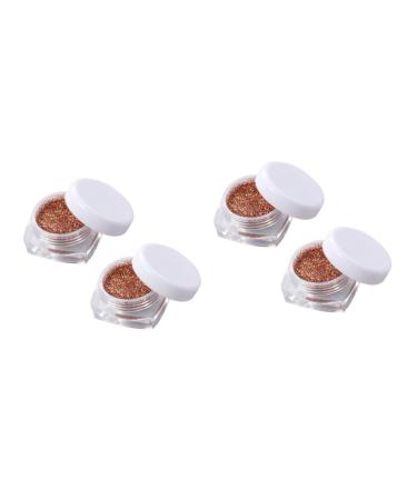 NOLITOY 4 Pcs Eyeshadow Eye Shadow Glitter Powder Make up Highlighter 1 count (Pack of 1) Goldenx2pcs