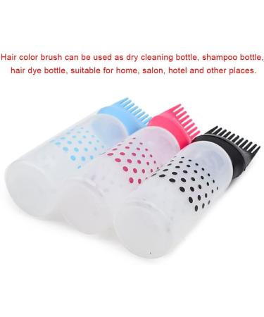 BOKIOESDE Home Barber Shop Portable Hair Dye Applicator Bottle Reusable Washable Filling Brush Dispenser with Scales Hairstyling Red - Buy Online on GoSupps.com