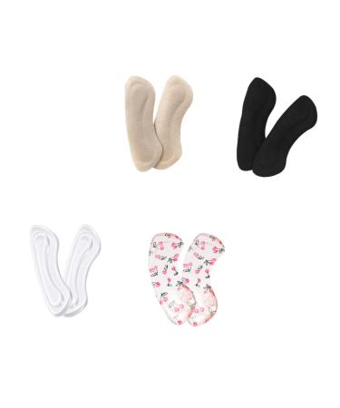 4 Pairs High Heel Insoles Gel Shoe Inserts Gel Insoles Gel Shoe Insoles Gel Shoe Pads Lint Shoe Pads Half Shoe Pads Footwear Clip Banya Cap Heel Grips Half Insoles Heel Liner