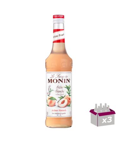 Set of 3 Syrup - White Peach - 70cl