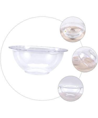 minkissy 2 Pcs Lace Washbasin Multitools Washing Basin Wash Basin Mutitool Foot Wash Bucket Small Kitchen Vegetable Washing Bowl Home Face Basin Dish Pan Outdoor Vegetable Dish Pp 23x23cmx2pcs Transparentx2pcs - Buy Online on GoSupps.com