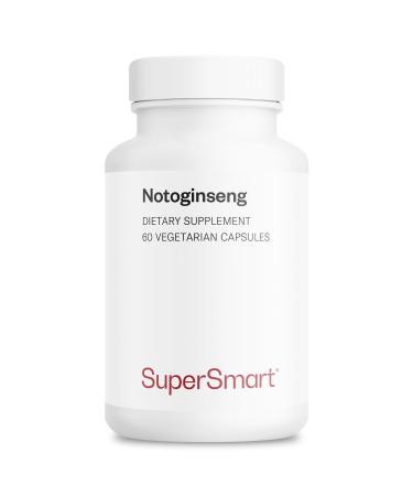 Supersmart - Panax Notoginseng 400mg per Day (75% Notoginsenosides) - Already-Healthy Cardiovascular Health - Circulation Support - Immune System | Non-GMO & Gluten Free - 60 Vegetarian Capsules