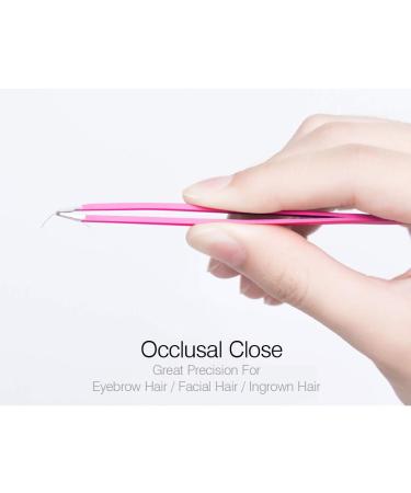 Blinkeen 3 Pack Precision Tweezers Set for Eyebrows - Professional Tweezers for Ingrown Hair, Blackhead, Craft, Splinter - Eyebrow Grooming Tool (Color) - Buy Online on GoSupps.com