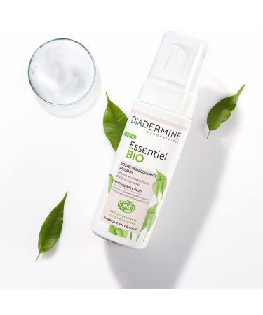 Diadermine Essential Bio Facial Cleaner - Soiling Foam with 99% Natural Ingredients & Prebiotics - 150 ml - Bio-Certified International Shipping - Buy Online on GoSupps.com