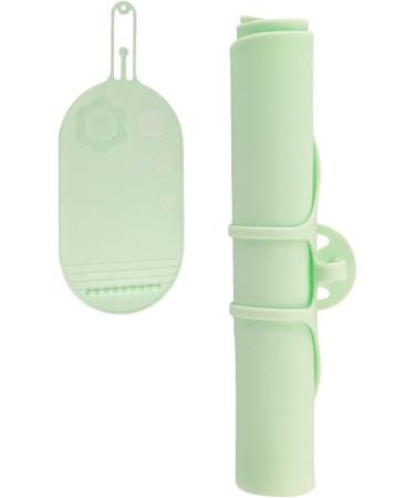 Makeup Brush Cleaner Mat Brush Cleaning Silicone Mat Cosmetic Brush Cleaning Mat Scrubber Mat Pad Silicone Brush Cleaning Tool Portable Cosmetic Cleaning Pads for Foundation and Lip Brush green - Buy Online on GoSupps.com