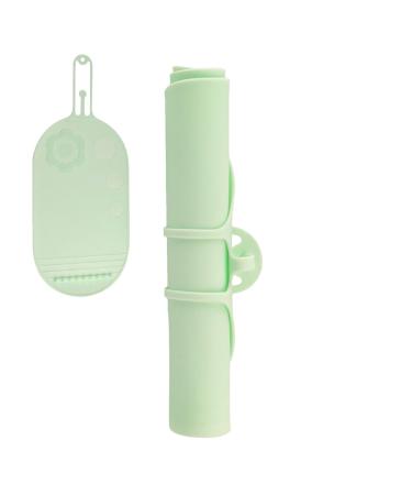 Silicone Makeup Pad - Silicone Brush Cleaning Tool - Multifunctional Cosmetic Brush Scrubber Mat Pad Effective Cosmetic Cleaning Pads green