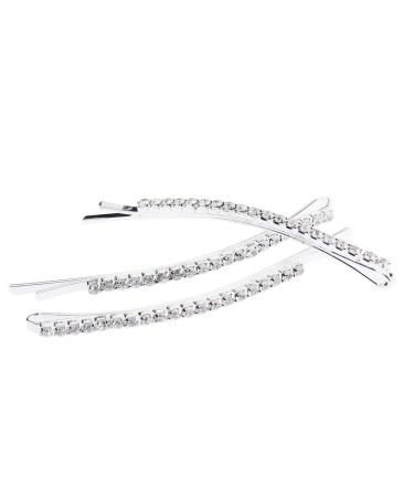 Soochat Rhinestone Diamond Crystal Hair Clips for Women - 10 Pcs - Buy Online on GoSupps.com