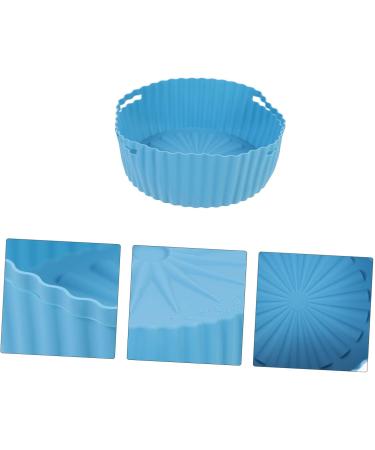 Alipis Kitchen Handle Reusable Food Design Non-Stick Supply - Liner Fryer Accessory Pad Blue 19X19X7CM - Buy Online on GoSupps.com