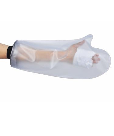HKF HO KI HO Waterproof Arm Cast Cover for Shower Protector Arm Sleeve Also for Bandages and Plasters Watertight Seal Reusable-half hand.