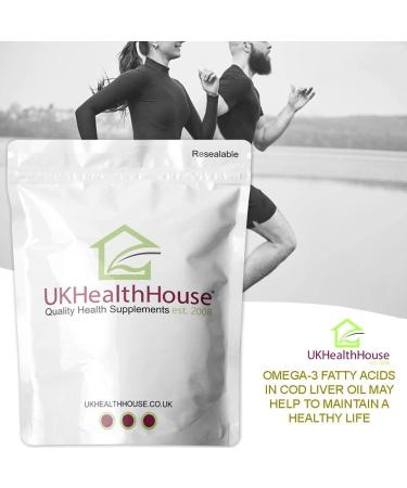 High Strength Cod Liver Oil Vitamin A & D EPA DHA Softgels 550mg - 180 Capsules - Buy Online on GoSupps.com