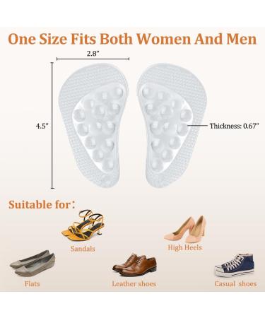 Arch Support Inserts - Gel Relief for Flat Feet & Plantar Fasciitis | 3 Pairs for Pain & Pressure Relief - Buy Online on GoSupps.com