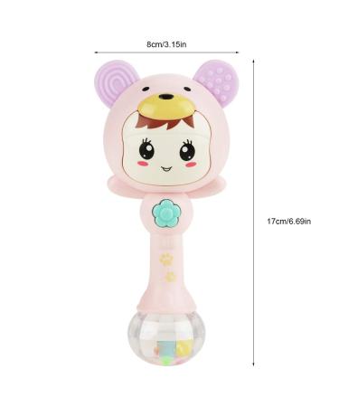 Shop Cute Pink Electronic Music Rattles for Babies | Pedagogical Handbells & Cartoon Seedlings - International Shipping Available - Buy Online on GoSupps.com