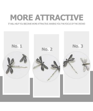 LALAFINA Vintage Dragonfly Hair Clips - Retro Bobby Pins for Women's Wedding Hairstyles (4Pcs) - Buy Online on GoSupps.com