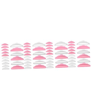 Angoily 80 Pairs Eyelash Aid Lash Lift Tool Lash Shield Silicone Eyelash Pads Lash Lift Rods Lash Lift Silicone Eyelash Perm Rollers Eyelash Perm Lift Pads Medium Gasket Silica Gel