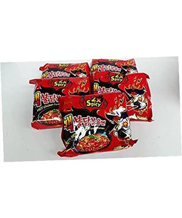 Samyang 2X Spicy Hot Chicken Flavor Ramen - Korean Spicy Noodle 10 Pack (140g Each) - Spicy 4.93 Ounce - Buy Online on GoSupps.com