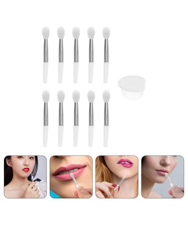 FRCOLOR Silicone Lip Brush Set - 4 Pcs Exfoliating Lip Scrub & Balm Applicator - White Lip Gloss Makeup Tools for Travel - Buy Online on GoSupps.com