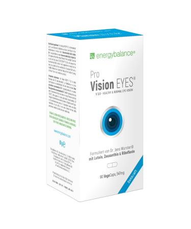 Pro vision eyes - eye vitamins capsules - age -related macular degeneration (AMD) - 90 Vegecaps 547 mg with vitamin A C zinc riboflavin - from energybalance - quality from Switzerland
