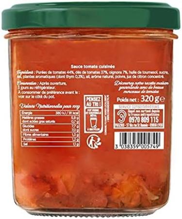PANZANI - Freshly Cooked Quality Sauce Cooked Tomatoes 320G - Pack of 4 - Buy Online on GoSupps.com