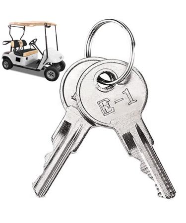 9.99WORLD MALL Golf Cart Key for Golf Cart EZGO 1982-up (Gas/Electric) Ignition Key Replacement Part 17063-G1 17063G1 Silver