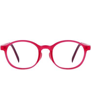 Buy Ade Wu Children's Anti-Blue Light Glasses - TR90 Round Frames for Girls & Boys in Pink | Starch-Free & Anti-Fatigue - Buy Online on GoSupps.com