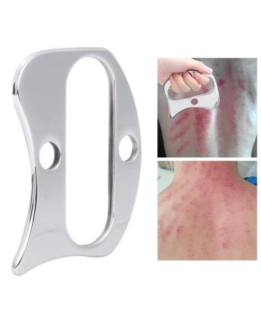 Boquite Valentine's Day Carnival Massage Guasha Plate Stainless Steel Scratching Board Body Scratch Plate Fascia Scraper for Home