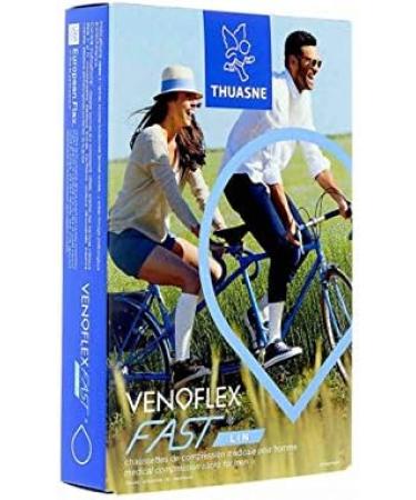 Venoflex Fast Lin Class 2 Compression Socks for Men - Size 2 Long Height Ecru | International Shipping Available - Buy Online on GoSupps.com