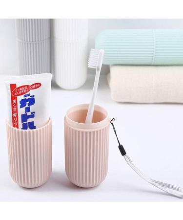 Portable Travel Toothbrush Holder - Simple White Toothbrush & Mouthwash Storage - Buy Online on GoSupps.com