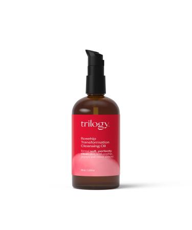 Trilogy Rosehip Transformation Cleansing Oil 100 mL - For All Skin Types - Reveal Soft Perfectly Clean Skin with Rosehip Papaya & Sweet Almond Oil - Made in New Zealand - Clean Natural Beauty