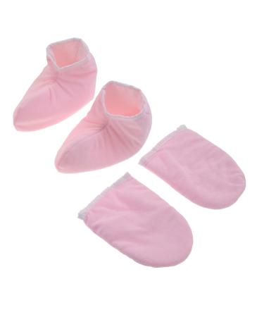 2 Paires de Mitaines en Paraffine et Housse Isolante pour Bain de Chaleur Spa