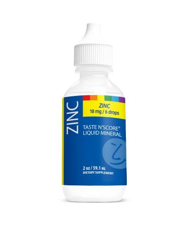 Taste N' Score Zinc Liquid Ionic Mineral Supplement 100% Pure 18 mg 118 Servings