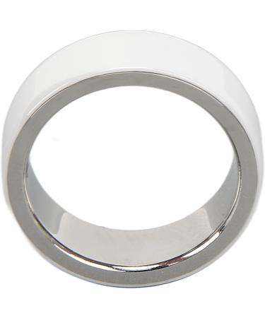 Smart Charging Ring Light Aluminum Alloy and Ceramic Body Temperature Detection Health Smart Ring for Blood Oxygen Monitoring (21#) - Buy Online on GoSupps.com