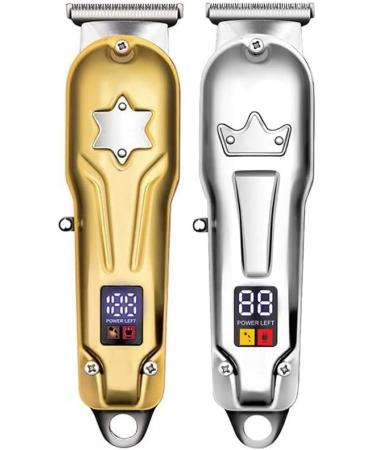 Professional LCD Hair Clippers for Men - Electric Hair Trimmer & Cutting Tool | Barber Shop Quality (Gold - Buy Online on GoSupps.com