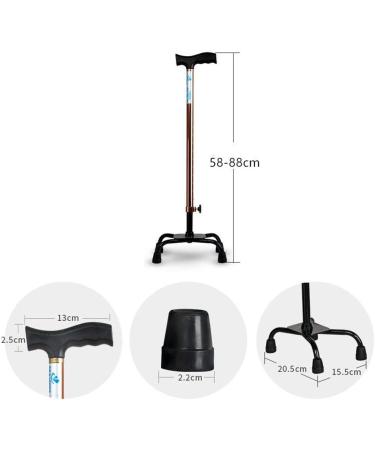 Crutches Foldable Height Adjustable Cane Easy to Carry Elderly Disabled Medical Walking Stick Brown Surprise Gift - Buy Online on GoSupps.com