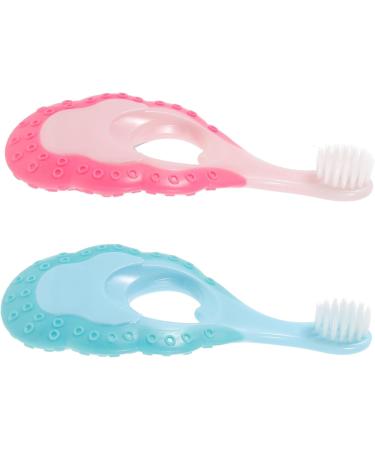 Fomiyes 6 STK Baby Toothbrush Set - Soft Bristle Manual Infant Toothbrushes & Travel-Friendly Design for Comfortable Cleaning - Buy Online on GoSupps.com