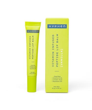 HHy.phen - Vitamin Infused Peptide Lip Balm - Vanilla for Dry & Chapped Lips | Hydrating & Moisturizing Lip Balm for Men & Women | Smoothen Lips & Repair Moisture Barrier | Vegan | 10 gm