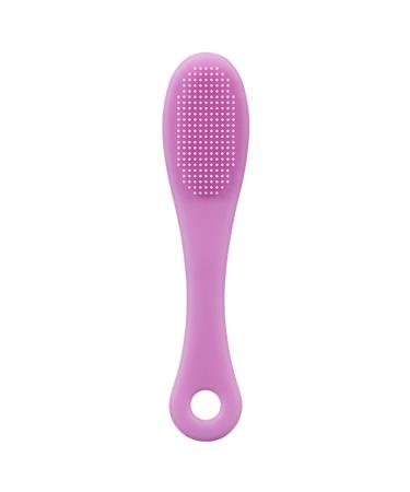 Facial Scrubber for Face | Handheld Finger Gentle Facial Scrubber | Space Saving Face Wash Brush for Travel Soft Face Cleansing Brush for Cleansing Shakven Rolan Purple
