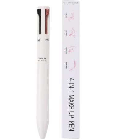 Multi Pencil Makeup | Portable Waterproof Makeup Pencil Contour for Women for Travel Comes with Eyeliner Brow Lipliner and Highlighter Dtt White - Buy Online on GoSupps.com