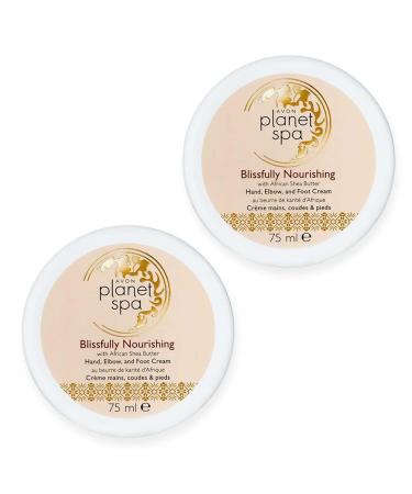2 x Avon Planet Spa wonderfully rich hand elbow and foot cream with African Shea cream