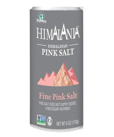 Natierra Himalania Himalayan Fine Pink Salt Shaker, 6 Oz Shaker Fine Pink Salt 6 Ounce (Pack of 1)