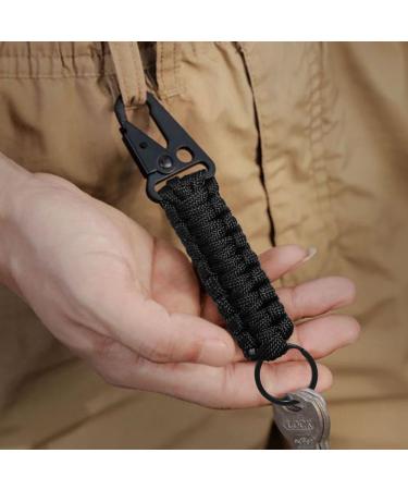 5-Piece Paracord Key Pendant Set | Senhai Carabiner & Braided Keychain | Ideal for Outdoor Camping Fishing & Men s Gear - Buy Online on GoSupps.com