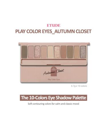 ETUDE Play Color Eye Shadow Autumn Closet - 10 Shades (0.03 oz each) for Vibrant Fall Looks - Buy Online on GoSupps.com