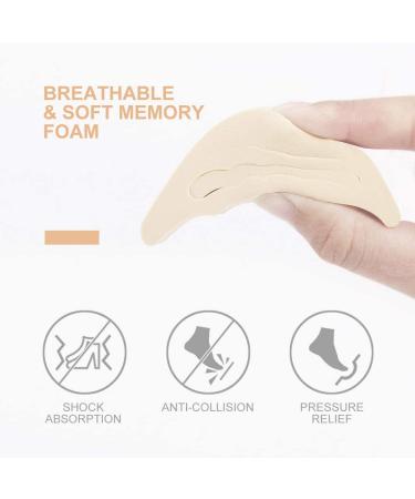 Adjustable Toe Filler Inserts - 4 Pairs for Women Men Unisex Shoes | Reusable Shoe Filler for Too Big Shoes - Black + Beige - Buy Online on GoSupps.com