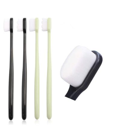 KAHIOE 4PCS/Pack 10000 Hairs Toothbrush Dental Oral Care Teeth Brush for Tooth Sensitivity Children Deciduous Tooth Pregnant Woman Postpartum