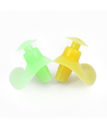 Barracuda Ear Plug's earplugs - earplugs with storage box for swimming for adults and young people children (yellowgreen/s) small/yellowgreen