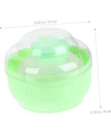 FOMIYES 6 Pcs Powder Puff Travel Set - Baby Powder, Lotion, Makeup - Green Sponge Container | Empty Box for Makeup & Baby Products - Buy Online on GoSupps.com