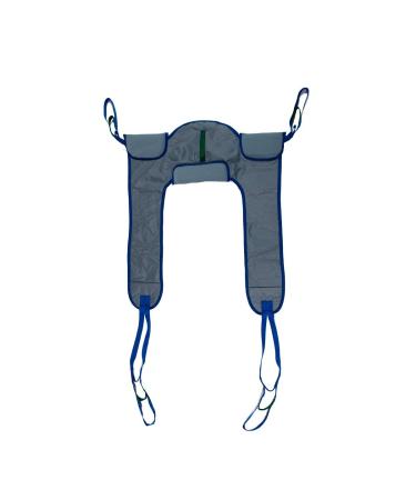 Patient Aid Padded Toileting Sling (PA122L), with Lower Back Support and Lifting Straps for Moving Patients to and from Commodes and Toilets, Large 38" x 36" Lift Sling Can Hoist 215 to 325 lbs 1 Count (Pack of 1)