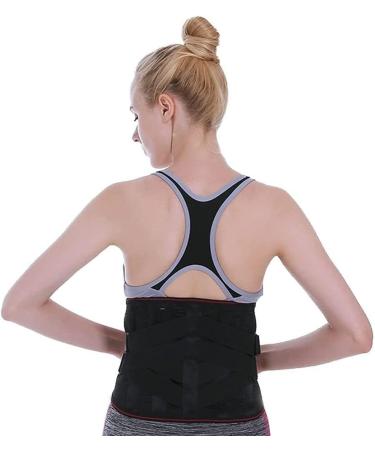 Adjustable Back Bandage for Men/Women | Compression Waist Belt for Herniated Discs & Sciatica Pain Relief | Lower Back Support Belt - Black M - Buy Online on GoSupps.com